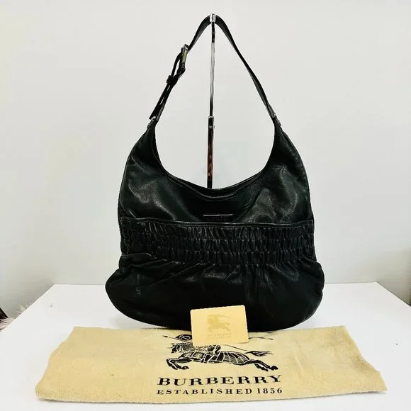 Burberry Bags Authentic Burberry Soft Leather Hobo Shoulder